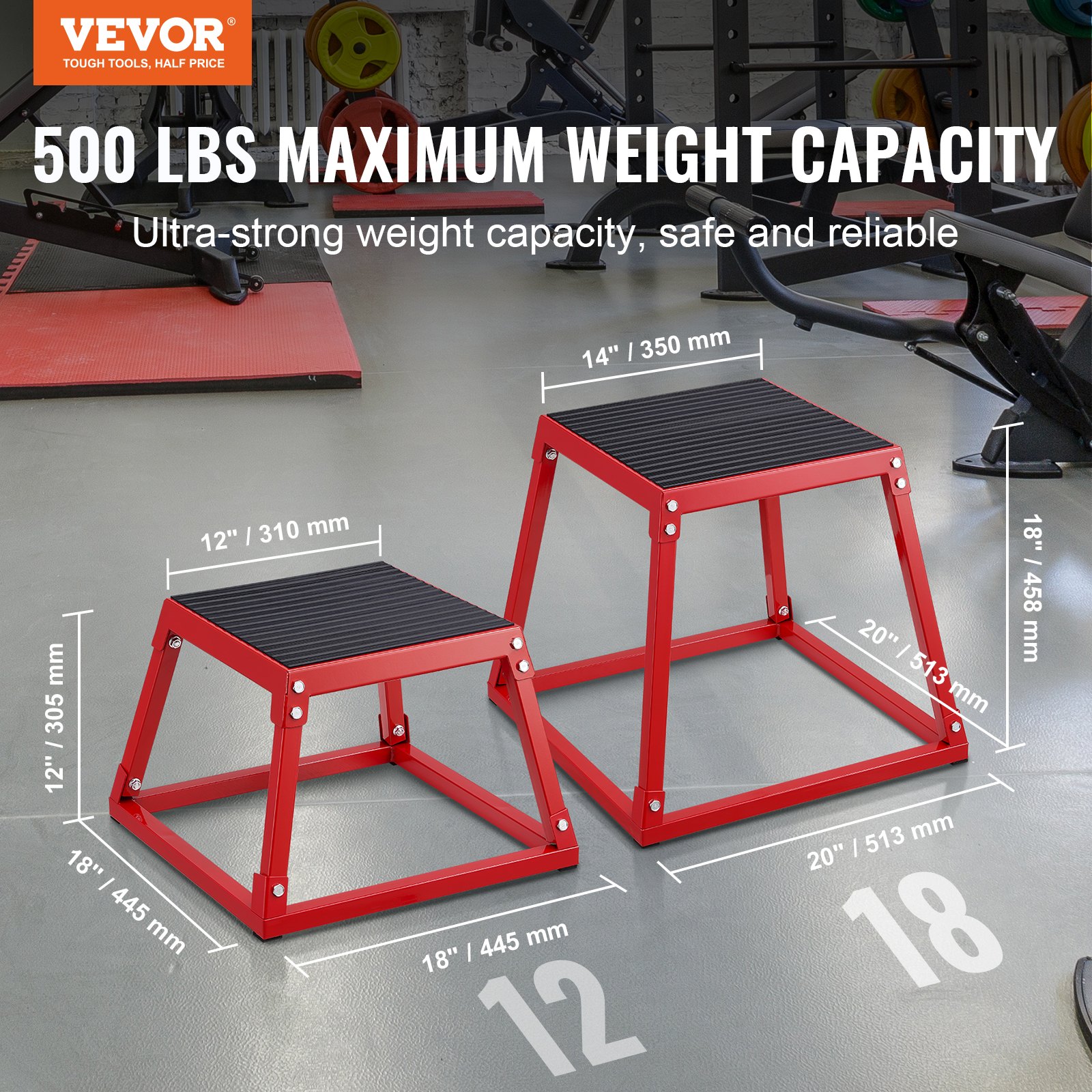 Plyo Jump Box - Plyometric Jump Box, 12 Inch Plyo