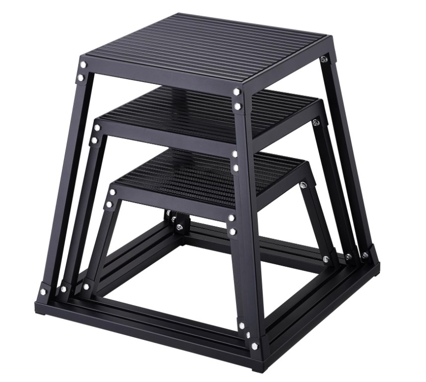 Plyo Jump Box - Metal Plyometric Jumping Box, 12/18/24/30 Inch