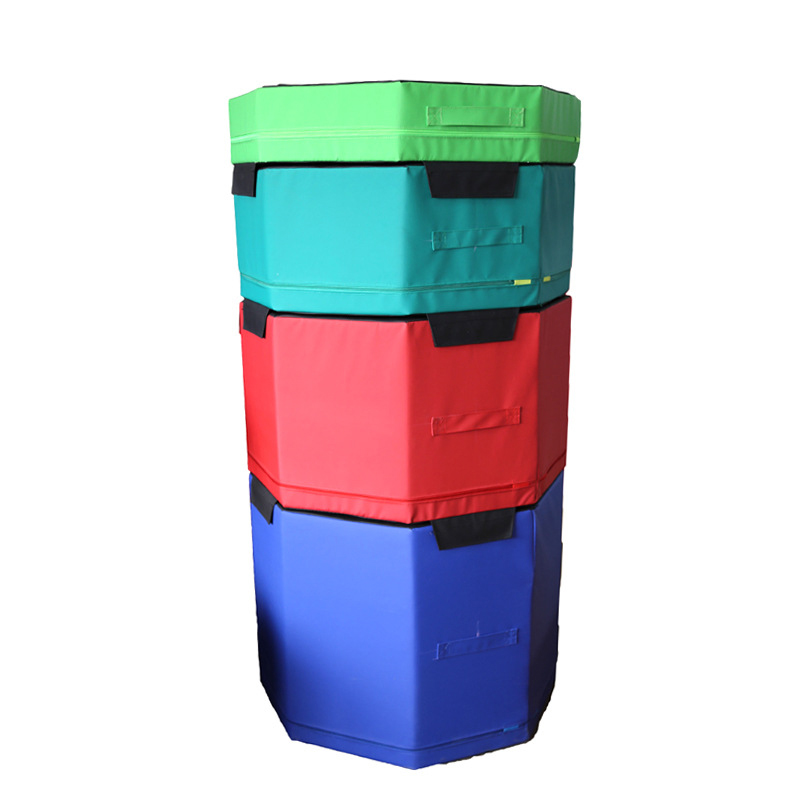 Plyo Jump Box - Four-in-One PVC Gym Jump Box Soft