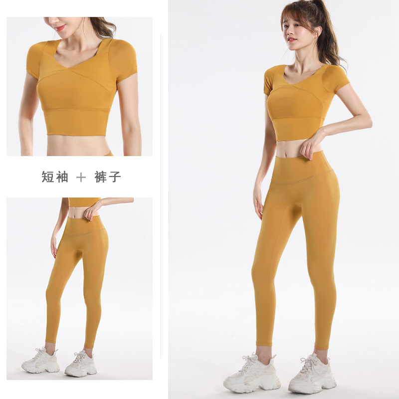 Quick Dry Set Sports Top With  – Yoga Fitness Top recenzja i cena