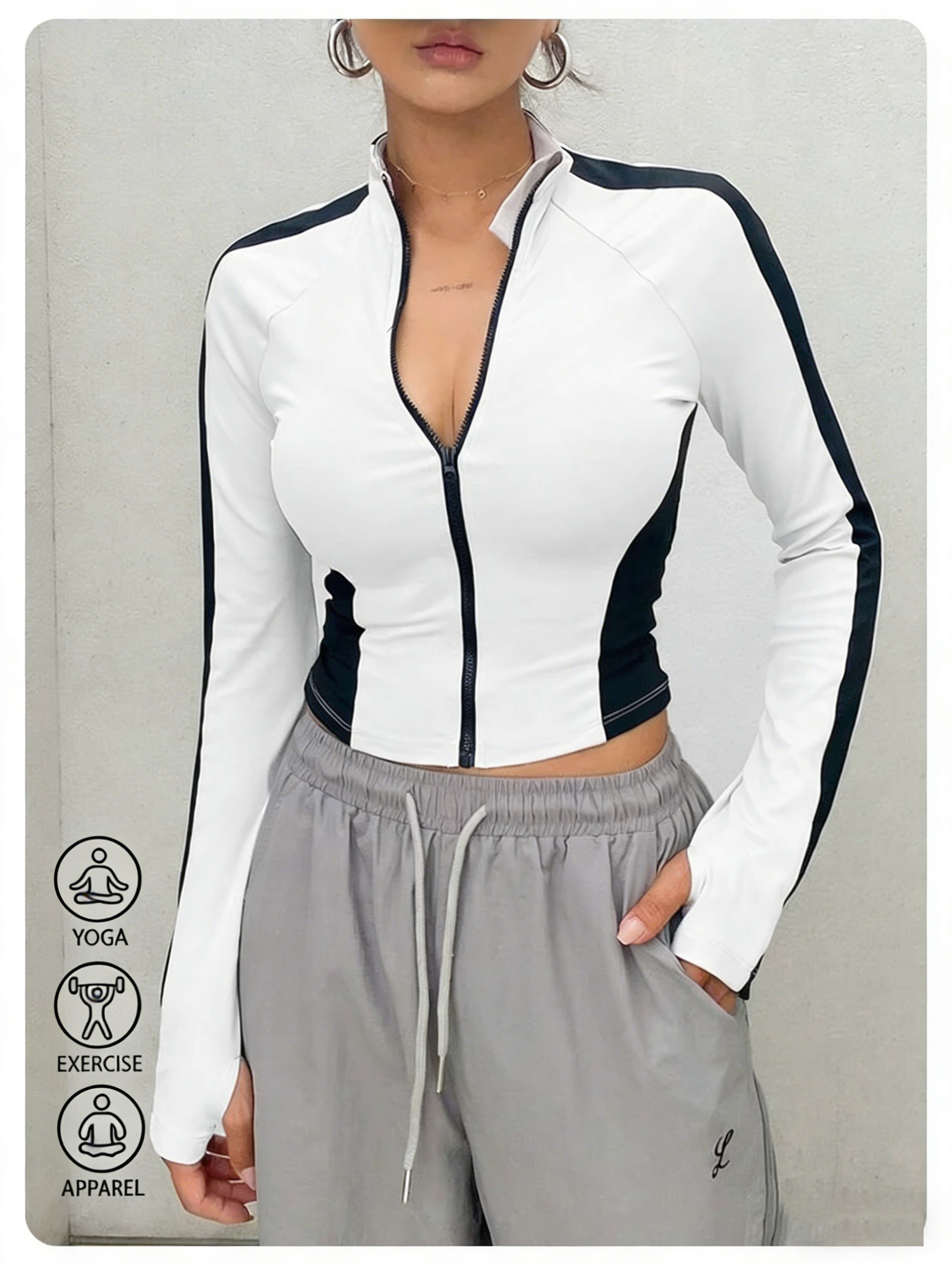 Yoga Clothes Stand Up Collar J – Yoga Fitness Top recenzja i cena
