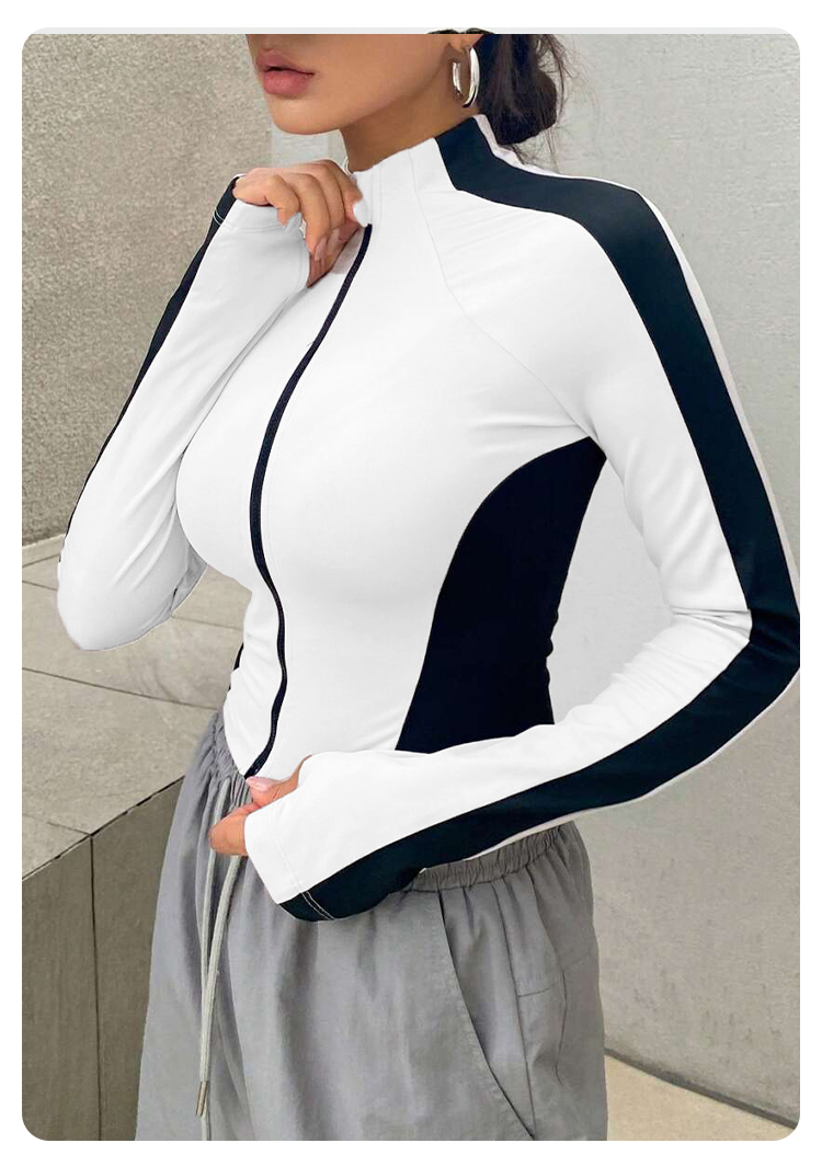 Yoga Clothes Stand Up Collar J – Yoga Fitness Top recenzja i cena