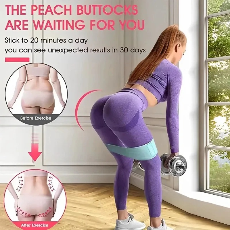 3Pcs Fabric Resistance Hip Boo – Yoga Fitness Resistance Band recenzja i cena