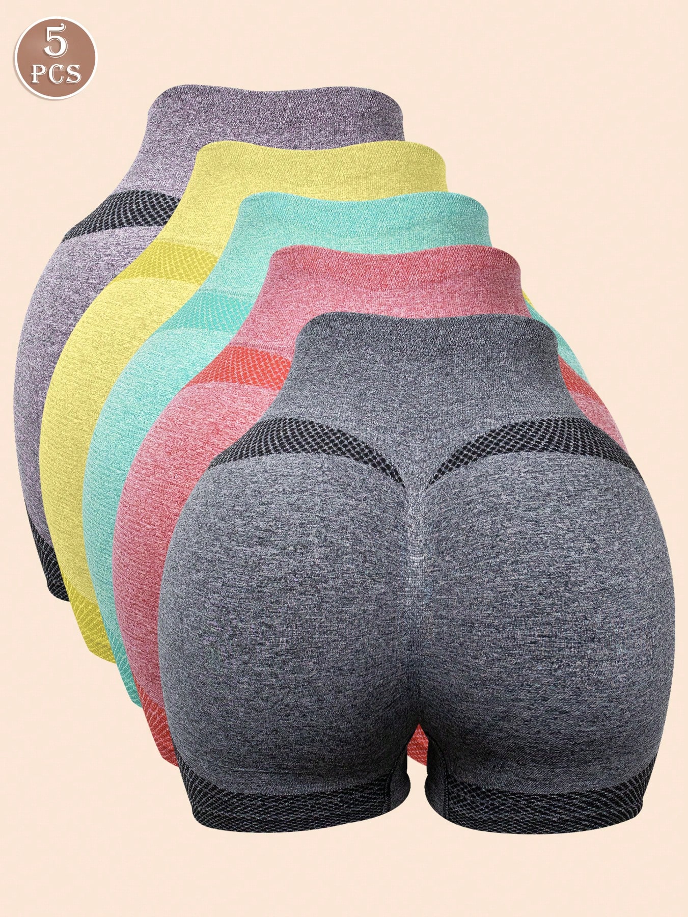 [Seamless Yoga Shorts] 5pcs Hi – Yoga Fitness Top recenzja i cena