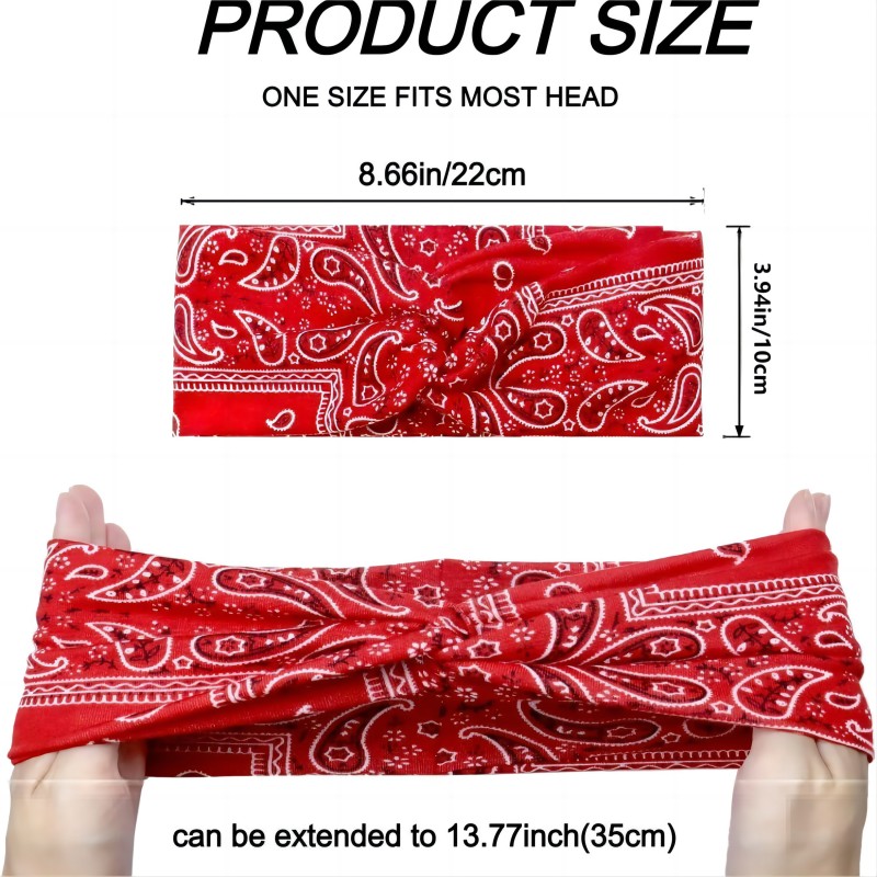 Paisley Cashew flowers hair ba – Yoga Fitness Band recenzja i cena