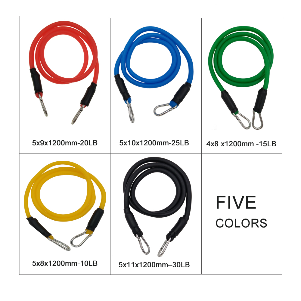 YOUGLE 11pcs/set Pull Rope Fit – Yoga Fitness Resistance Band recenzja i cena