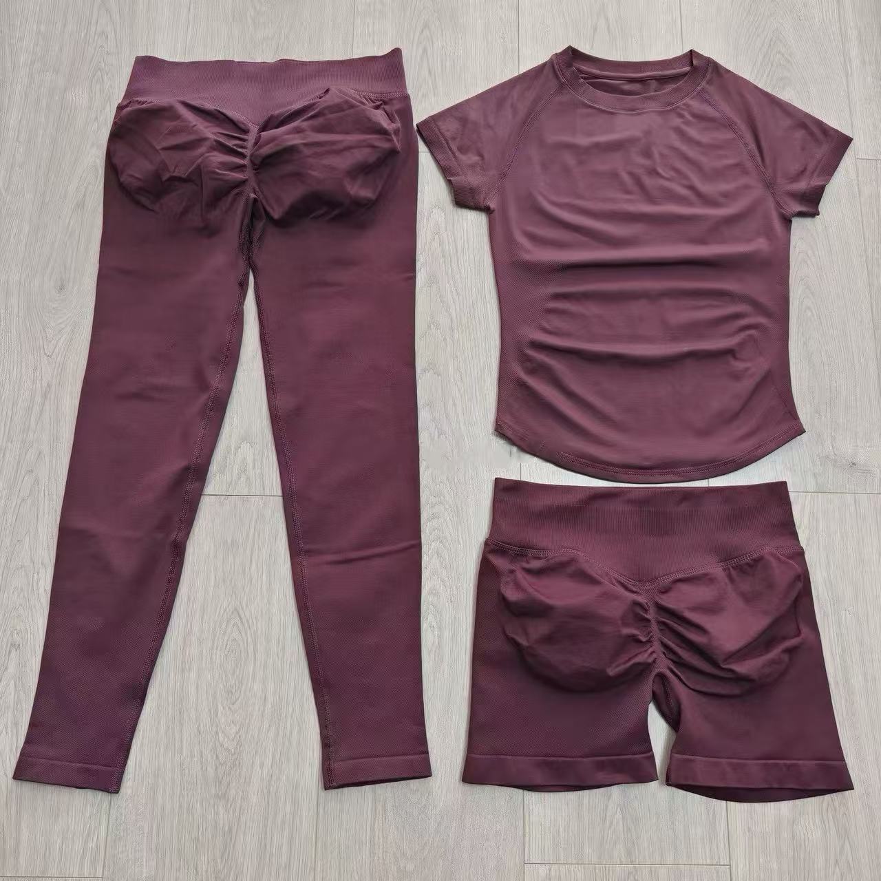 2 Pieces Sports Sets Short Sle – Yoga Fitness Top recenzja i cena