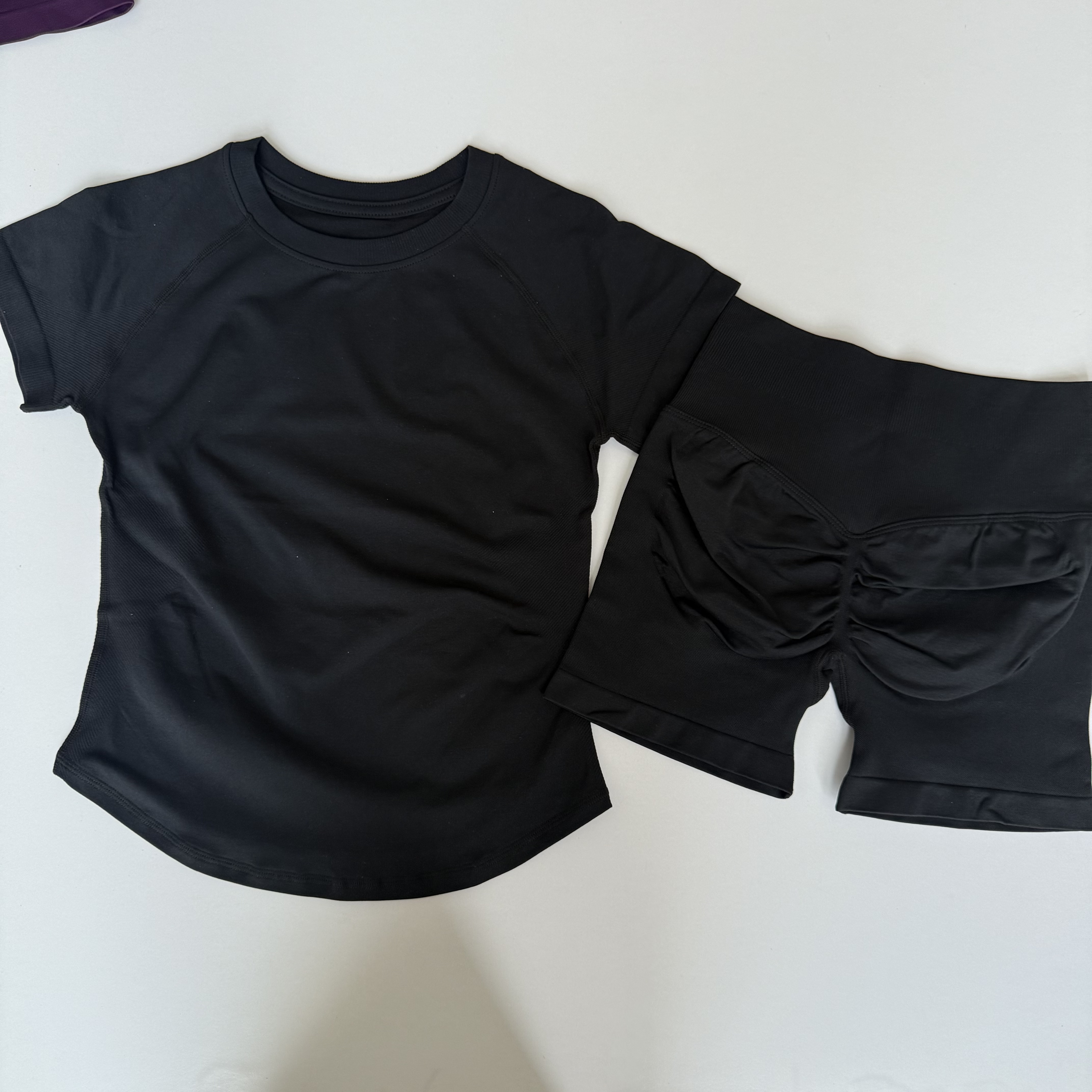 2 Pieces Sports Sets Short Sle – Yoga Fitness Top recenzja i cena